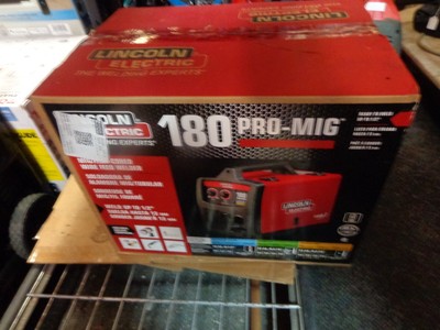 Lincoln Electric 180 Weld Pak Pro-Mig Flux Corded Wire Feel Welder(New)# K2481-1