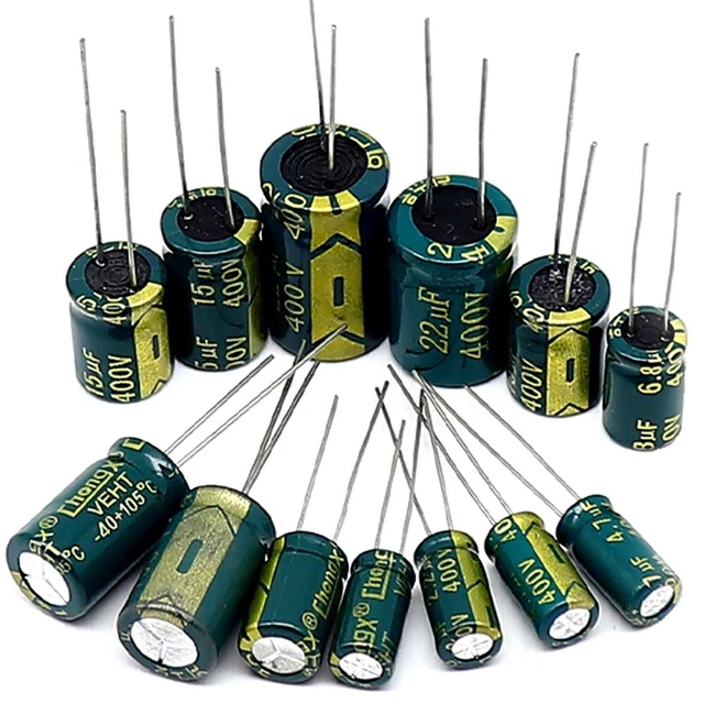 1uF-22000uF 6.3V-450V Radial Electrolytic Capacitors 105C High Frequency Low ESR