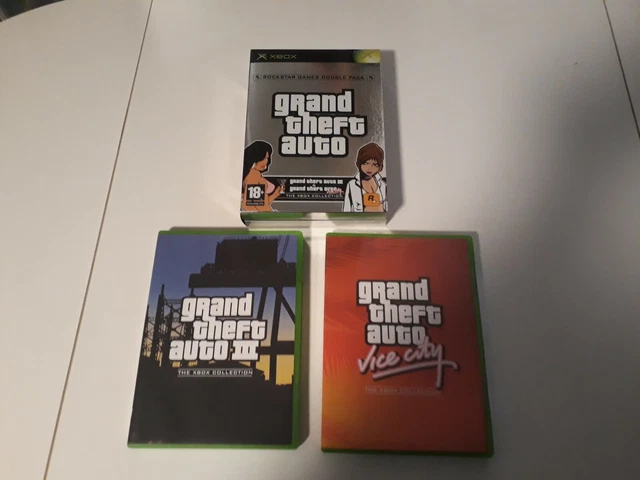 GTA Double Pack (jeux Vidéo) Pour Xbox - Version PAL FR - Complet Avec Posters - Très Bon état