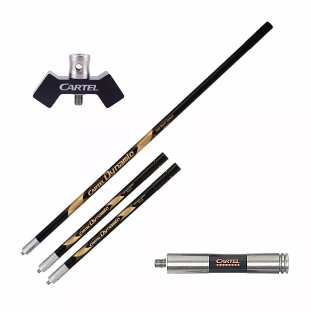 New Cartel Archery Dynamic Carbon Recurve Compound Stabiliser Rods Universal Fit