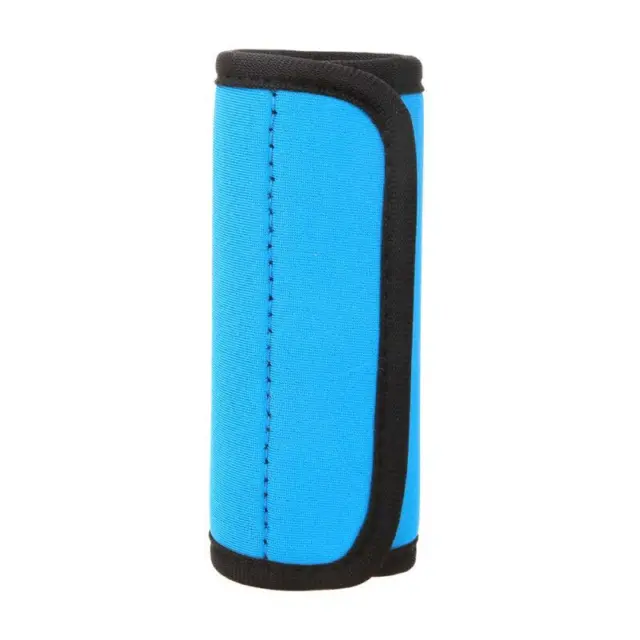 Travel Luggage Handle Wrap for Suitcase - Easy Grip Blue Color