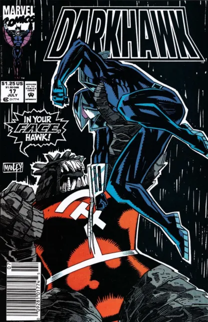 Darkhawk #17 Newsstand Cover (1991-1995) Marvel Comics