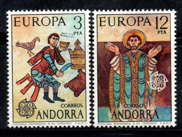 Andorra spagnola 1975 Mi. 96-97 Nuovo ** 100% Europa CEPT