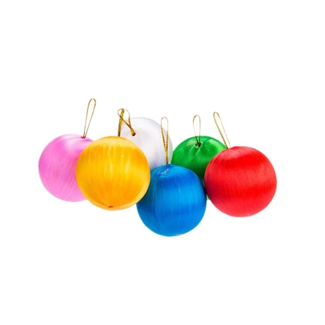 6 Pcs Weihnachtsfeierzubehör Schaumstoff-Weihnachtskugel Urlaub Baumschmuck
