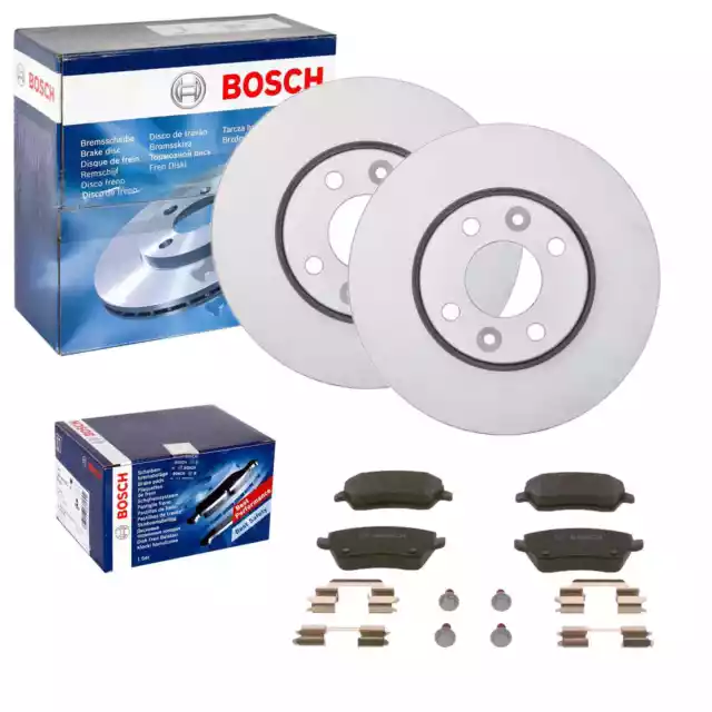 BOSCH BREMSSCHEIBEN + BELÄGE VORNE passend für NISSAN MICRA 3 K12 + NOTE E11