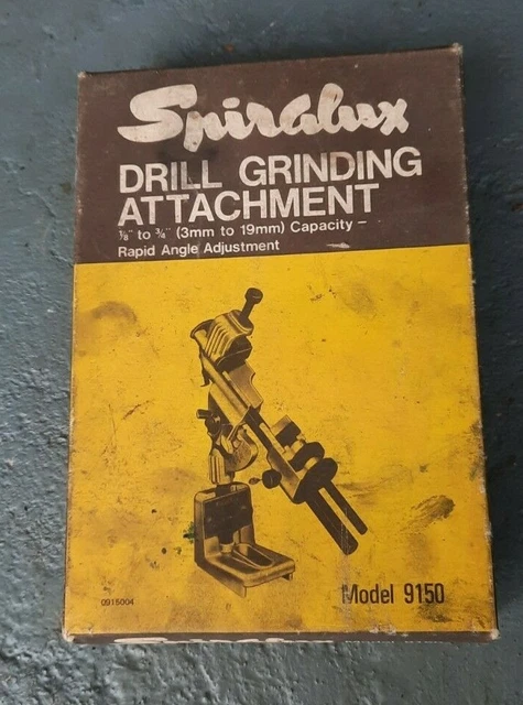Drills - Vintage Spiralux Drill Grinding Attachment - Model 1500 was sold for 112.00 on 31 Jul at 23:01 by Branchise in De Deur (ID:622066056