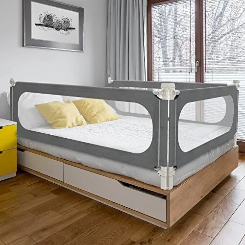 Bed Rails for Toddlers, Extra Tall 32 Levels of Height Adjustment Specially