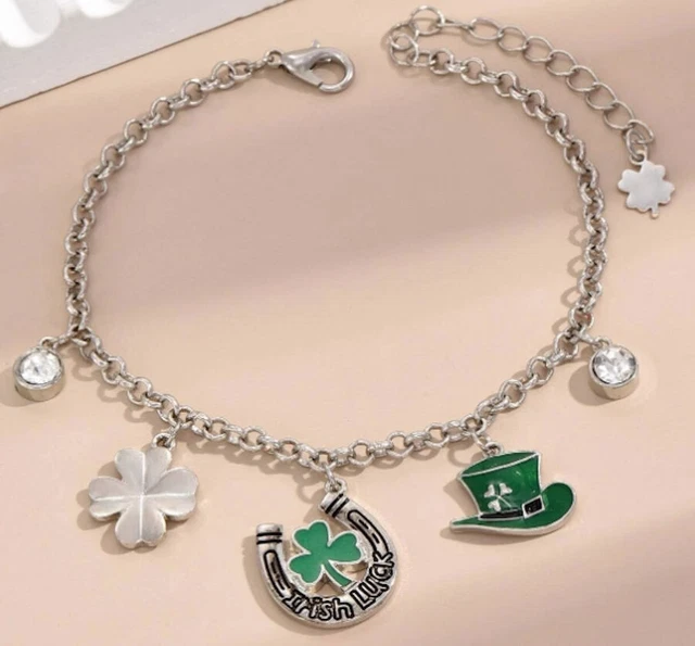 Bracelet élastique Strass Bicolore – Diamant & Bleu, Neuf Avec étiquettes, Cadeau Pour Elle