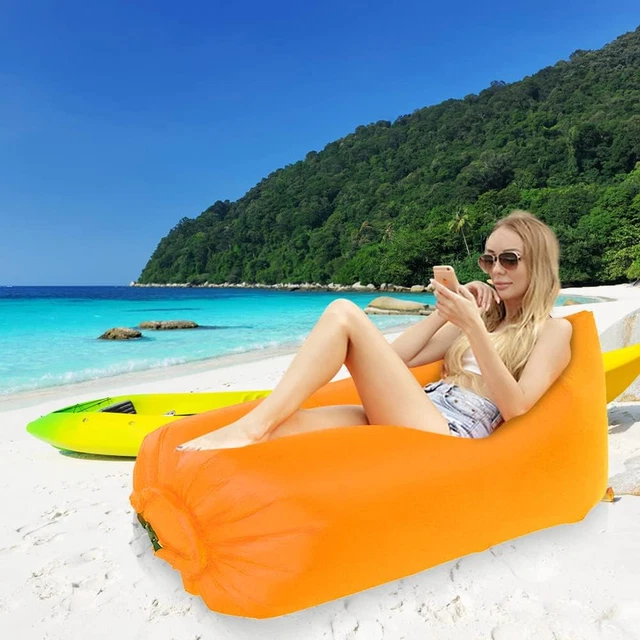 Lettino Spiaggia Divano Gonfiabile Wekapo - Portatile Per Spiaggia, Campeggio E Giardino Lettino Aria Portatile Spiaggia - 8