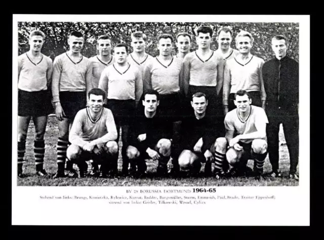 Borussia Dortmund Mannschaftskarte 1964-65