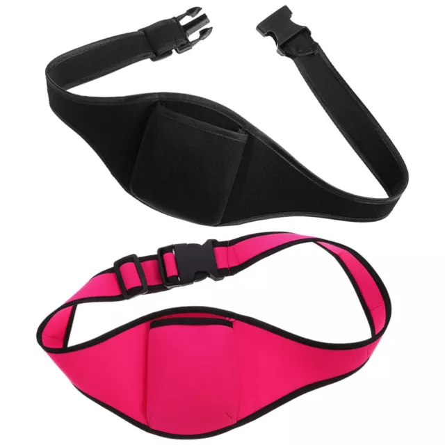 2 Pcs Mic Belt Pouch Microphone Storage Bag Fitness Sports Adjustable