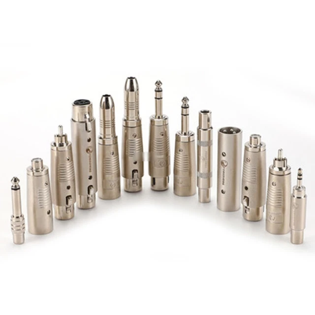 Enhanced Sound Quality 3Pin XLR to RCA to 6 35mm Female To Male Audio Adapter