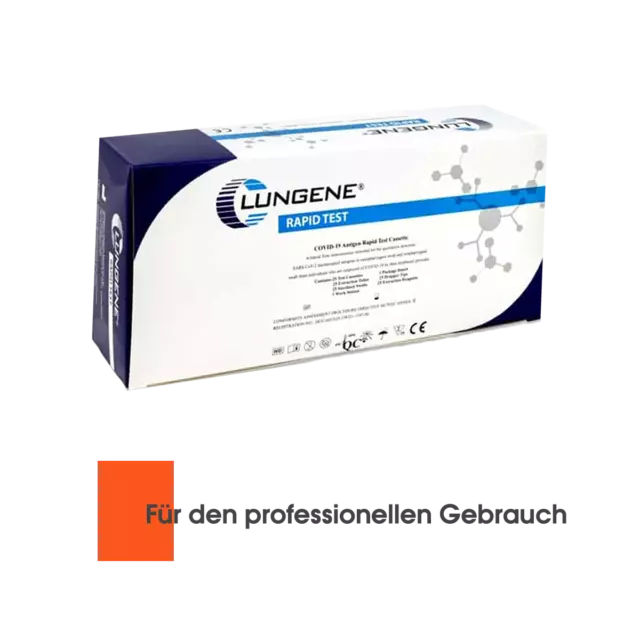 Clungene Laien Profi Corona 3in1 Schnelltest Antigen Rapid Nasal Rachen 25 Stk.