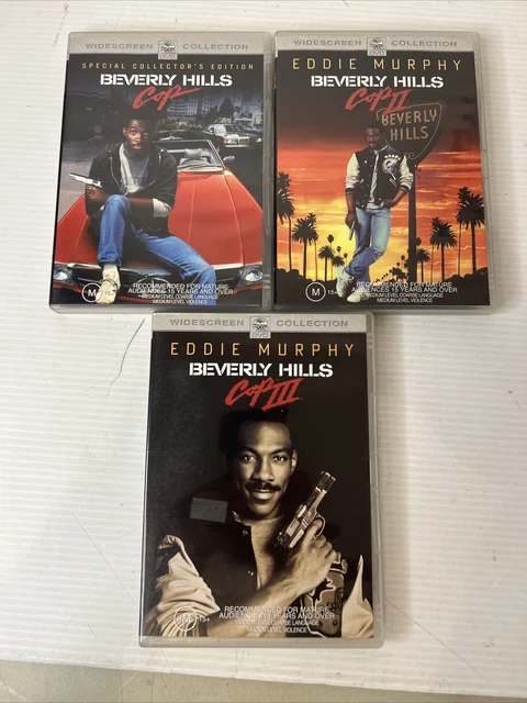 Beverly Hills Cop 1-3 Trilogy (R4) DVD Eddie Murphy Movie (1 2 3) VGC