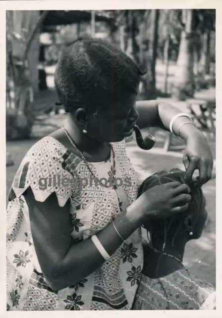 MOYEN-CONGO c. 1940 - Environs Brazzaville Coiffure - PA26