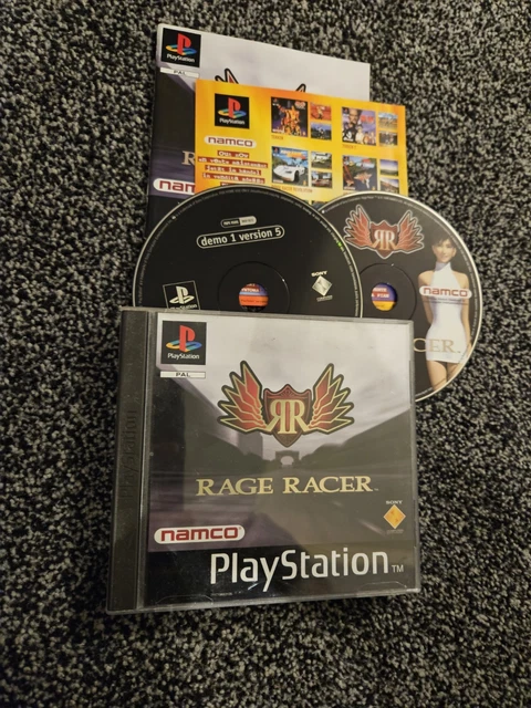 Jeu Rage Racer Pour PlayStation 1 - Version PAL Promo, état Correct Et Fonctionnel