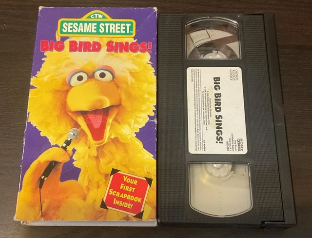 sesame-street-big-bird-sings-vhs-1995-snuffy-scrapbook-30-minutes