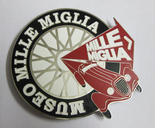 1Porsche FERRARI ALFA - MUSEO MILLE MIGLIA Enamel Badge Grill badge emblem logos