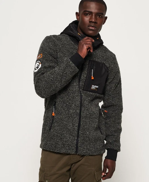 SUPERDRY MENS MOUNTAIN Sherpa Zip Hoodie 53.99 PicClick UK