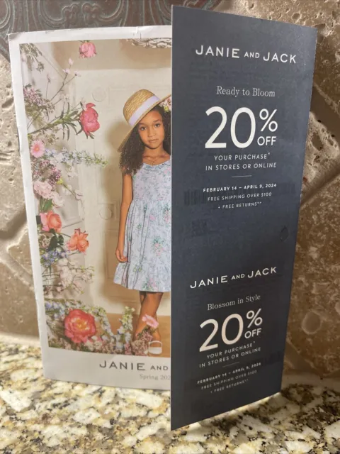 Janie and Jack Coupons 20% Off Entire Purchase (2/14/2024-4/9/2024)