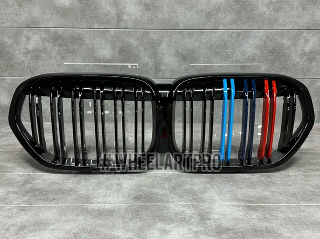 Calandre Avant Maille Réniforme Pour BMW X4 X3 (G02/G01/G08) 2018-2021 – Noir, Style Billette, Neuf