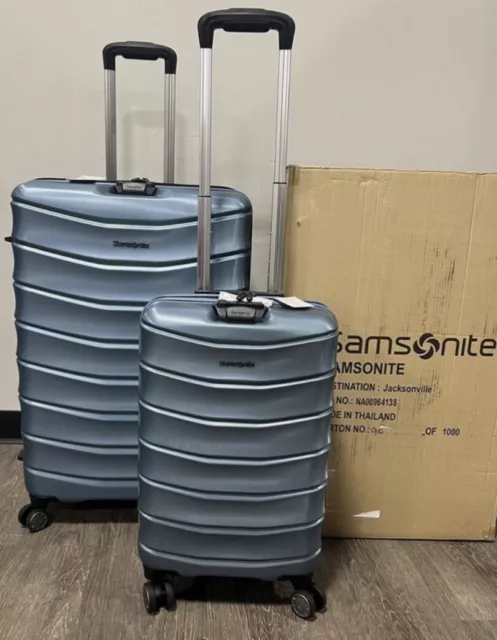 Samsonite Amplitude Two Hardside 2 Piece  Luggage Set Slate Blue
