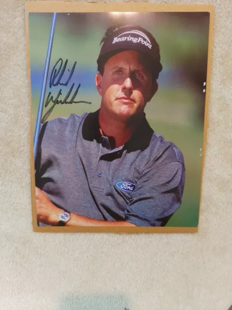PGA Golf Phil Mickelson Signed Autographed 8x10 Photo