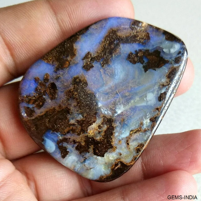 179 CT Naturel Australie Multi Couleur Noir Pierre Opale Cabochon pour Bijoux
