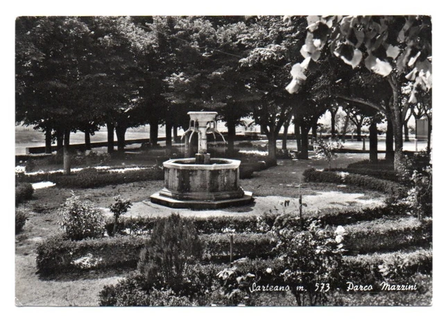 Sarteano, Il Parco Mazzini, Cartolina In B/N, Lucida,  Vg 1963