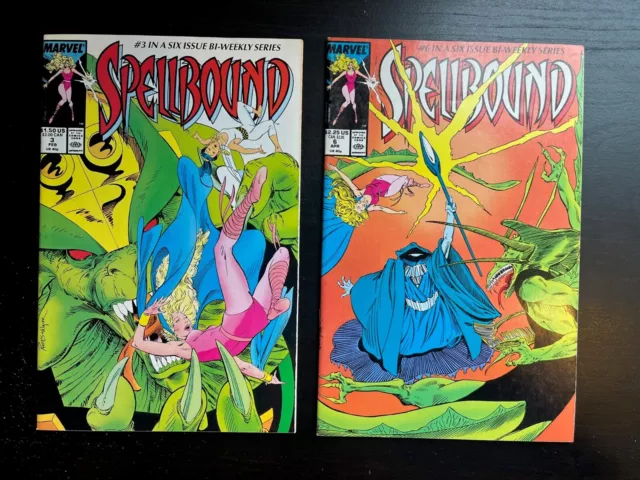 Spellbound #3, 6 1988 Marvel Comics - Comic Book Lot, See Photos!