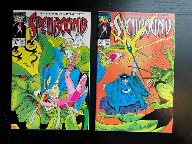 Spellbound #3, 6 1988 Marvel Comics - Comic Book Lot, See Photos!