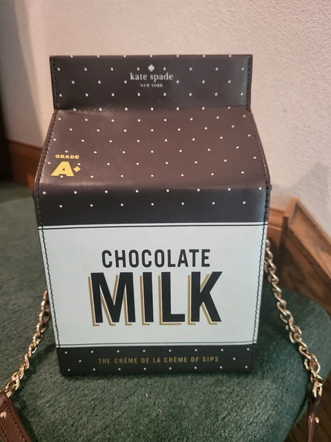 Kate Spade Novelty The Creme De La Creme Chocolate Milk Container Crossbody Bag