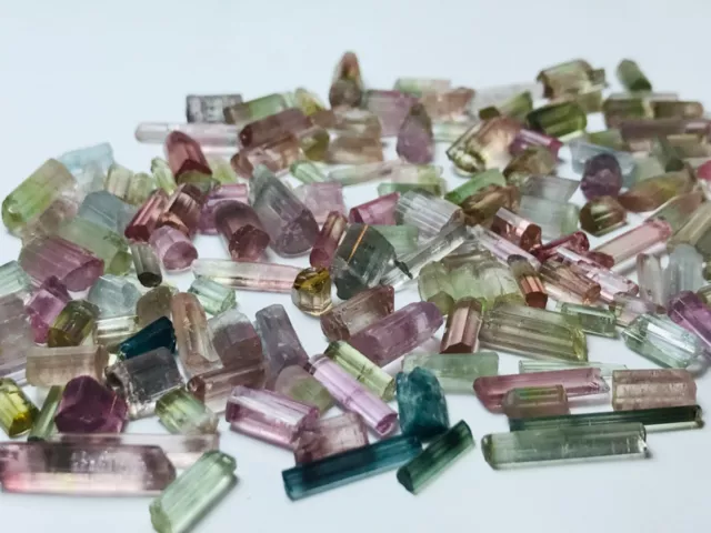 Multi Colour Tourmaline Crystals from paprok mine Afghanistan