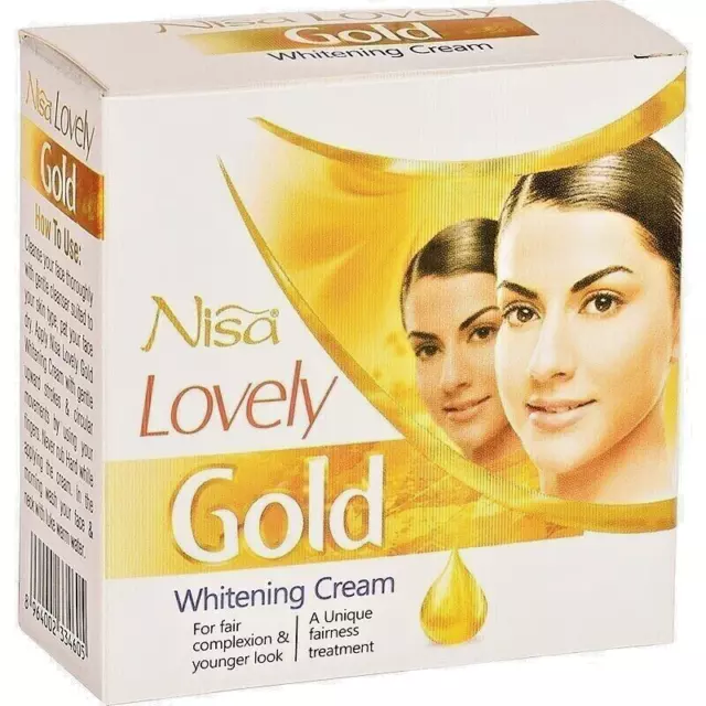 Nisa Lovely Gold Crema de Belleza Blanqueadora Natural Elimina Espinillas,...