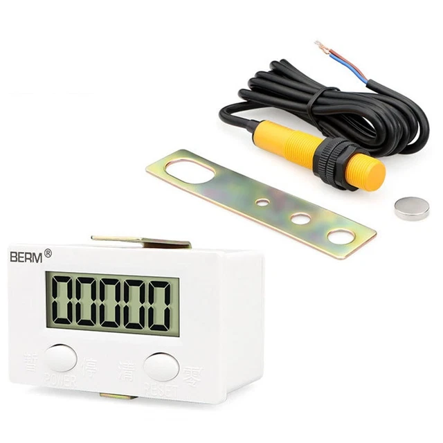 Punch Counter 5 Counter Durable Electronic Digital Industrial Magnetic