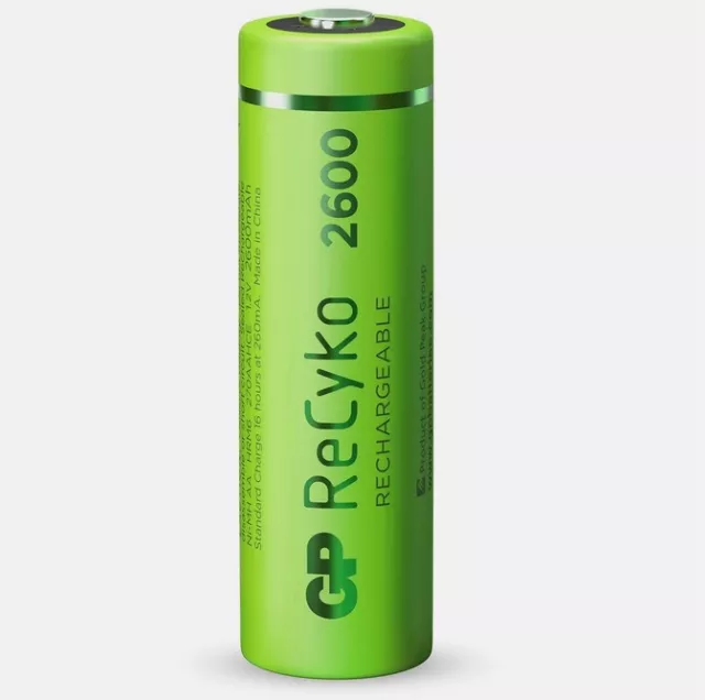 Akku NiMH 1.2V R6 AA GP ReCyko min. 2600mAh aufladbare Batterie