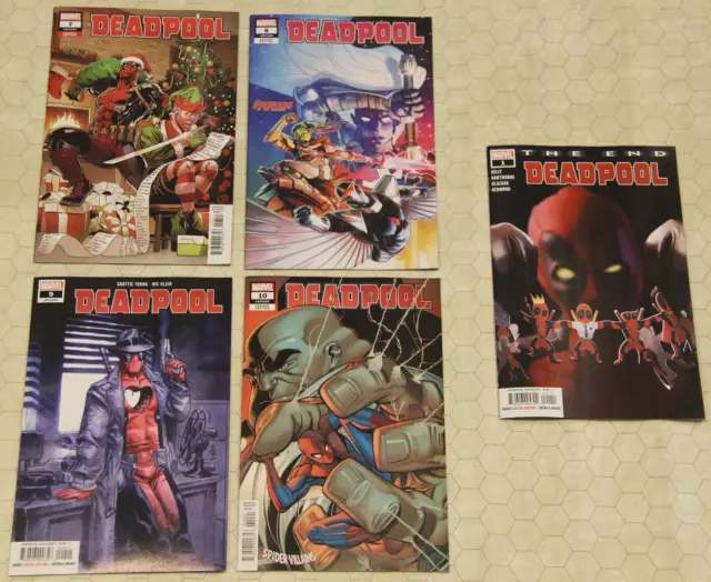 DEADPOOL Vol 6 (2018) Set # 7 - 10 + DEADPOOL THE END #1 NM (Marvel Comics) !
