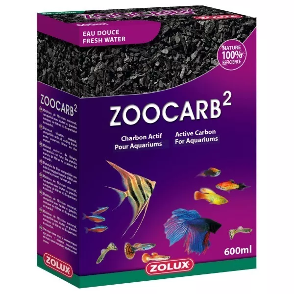 ZOLUX ZOOCARB CHARBON ACTIF POUR FILTRATION 600ml ZOLUX (330508)