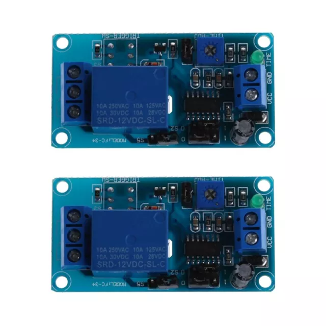 2X Steuerkarte für Einkanaliges Zeitrelaismodul DC12V FC-32 L8H13553