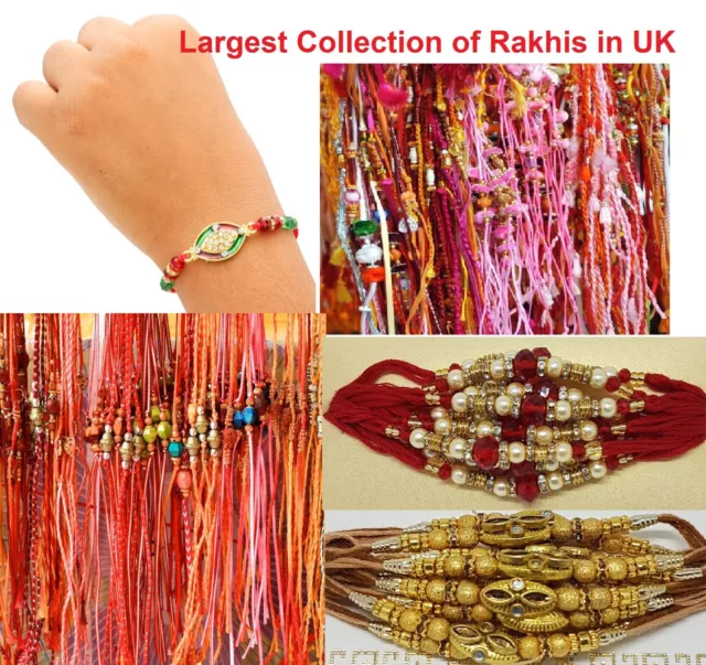 Rakhi Raksha Bandhan Indian Wrist Band Kid Festival Rakhdi Hindu Om Pearl Fancy