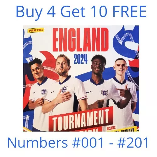 ENGLAND 2024 - Panini Turnieredition Aufkleber EURO 24 #001 - #201