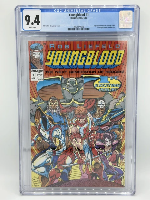 Youngblood # 1 (4/92) CGC Graded Comic Book 9.4 NM WP 1st Image/Extreme title