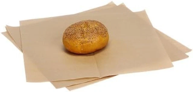 100 Sheets/12 X 12" Natural Kraft Food Paper Liners/Wrapping Tissue Deli Sheets