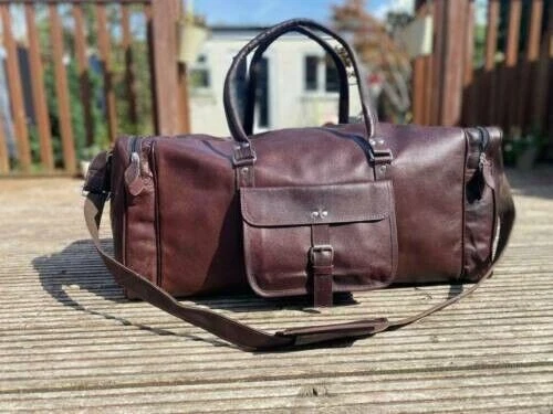 Sac de voyage en cuir fait à la main en cuir