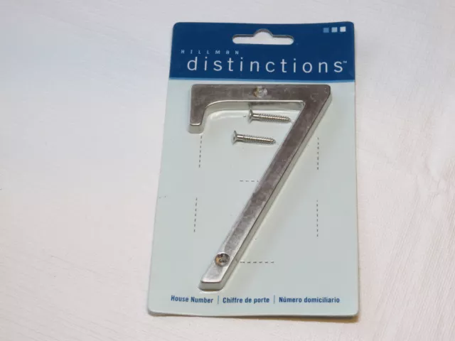 Hillman Distinctions 843327 10.2cm Nickel Brossé Chasse Mnt Maison Numéro 7 NOS
