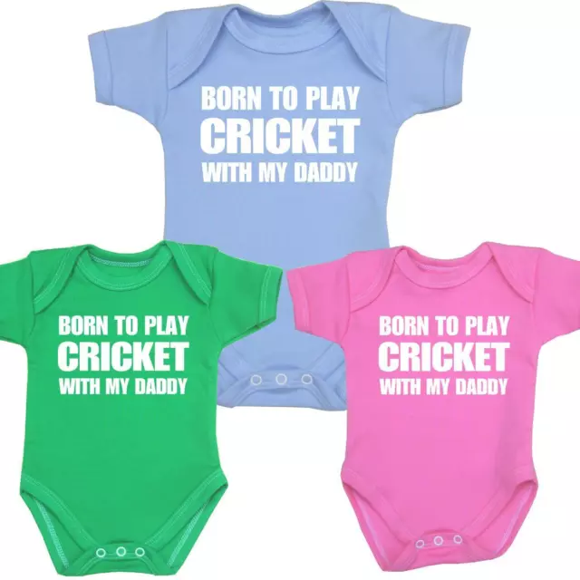 BabyPrem Babykleidung Spielen Cricket Papa Bodysuits Westen Jungen Mädchen Dusche Geschenke