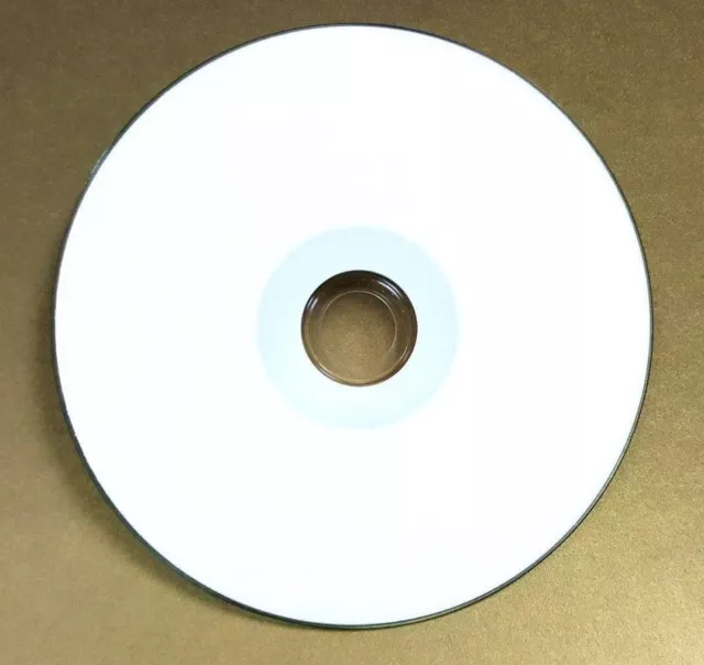 25 HP CD-R CDR  White Inkjet Printable Disc 700MB 80Min Blank in Sleeve