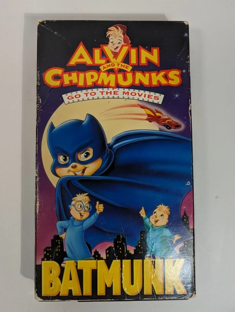 ALVIN AND THE Chipmunks Go to the Movies - Batmunk (VHS, 1992) Animated
