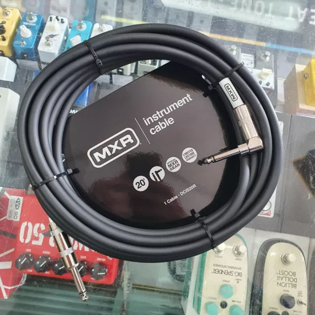 MXR 20 Foot (6m) Instrument Cable (Straight to Right Angle)