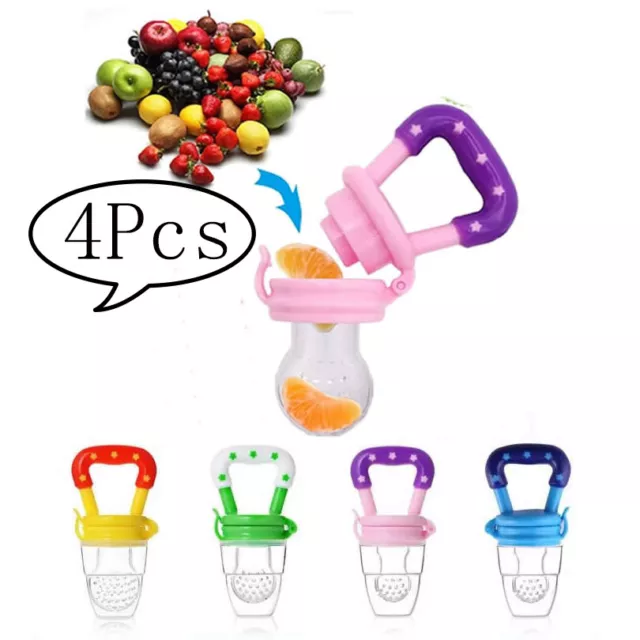 Silicone Fresh Fruit Teether Soother Nibbler Baby Feeder Pacifier Food Feeding